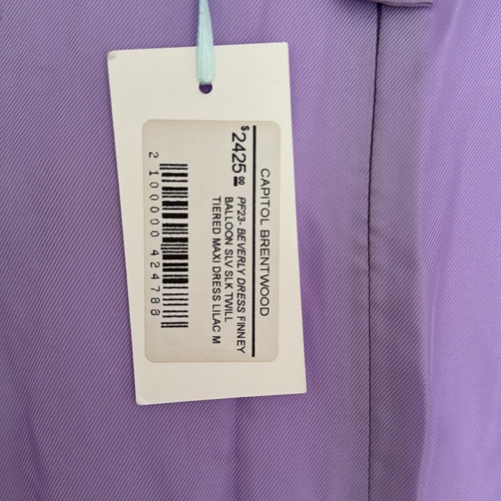 Finney 100% Silk (lavender/purple) evening gown. - Picture 8 of 8